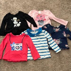 Assorted Long Sleeve Toddler Tops, size 2t